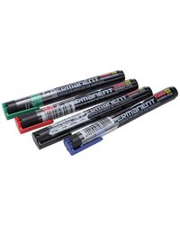 Parker Vector Standard Triple Chrome Trim Pen (Blue Ink)