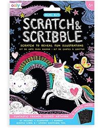 ooly Mini Scratch & Scribble Art Kit: Funtastic Friends
