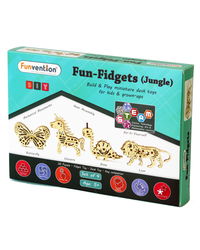 Fun Fidgets - Jungle - Set of 4 Miniature DIY Mechanical Model