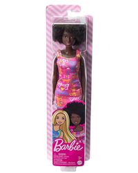 Barbie Dolls Wearing Logo Print Pink Dress