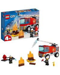 LEGO City Fire Ladder Truck 60280 Building Kit (88 Pieces), multicolor
