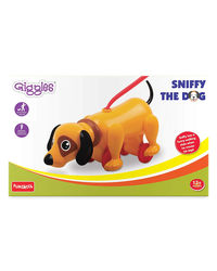 Giggles - Sniffy The Dog, Pull along toy, Head bobs, Tail wags, Encourages Walking, 18 months & above, Infant and Preschool Toys