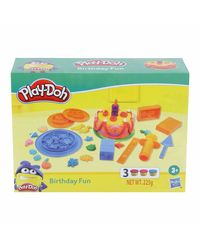 PLAY-DOH Birthday Fun Playset for Kids 3 Years and Up with 3 Non-Toxic Colors
