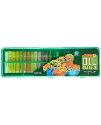 Oil Pastel 25-Shades With Reusable Plstic Pack