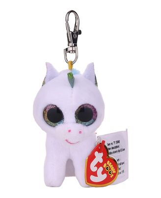 TY Soft Toys: Pixy - White Unicorn Clip, AGE 3+