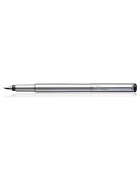 Parker Vector Stainless Steel Chrome Trim Fountain Pen (Blue Ink)
