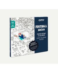 omy Giant Colouring Poster - Football