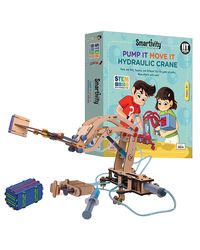 Smartivity Pump It Move It Hydraulic Crane Diy Kit, Age 8+