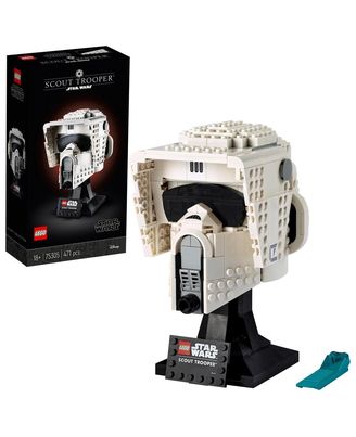 LEGO Star Wars Scout Trooper Helmet 75305 Collectible Building Kit (471 Pieces), multicolor
