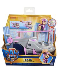 Paw Patrol Transforming Toy Car with Collectible Action Figure Kids Toys for Ages 3 and up Skye’ s Deluxe Movie Multicolor, (6060436)