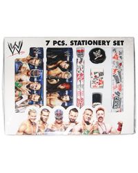 WWE Stationery Set - Design 1, Multi Color (7 Piece)