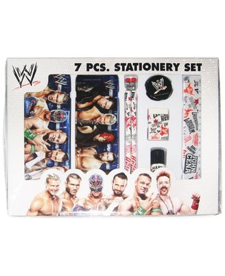 WWE Stationery Set - Design 1, Multi Color (7 Piece)
