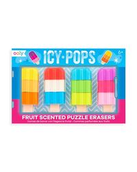 ooly Icy Pops Scented Puzzle Erasers - Set of 4