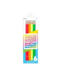 ooly Jumbo Brights Neon Colored Pencils - Set of 6