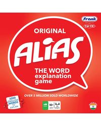 Frank Original Alias Board Game– Premium Indoor Game Adults and Kids– Interactive and Fun Word Board Games Ages 10 and Up– English Word Explaining Game for Family and Friends– Sand Timer Included