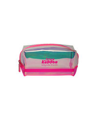 Fancy Transparent Cosmetic Pouch Pink, multi