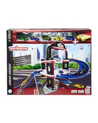 Majorette Urban Garage with Lift, Car Wash, Garage and Petrol Station, 5 Die Cast Vehicle with Rotating Wheels for Children Aged 5 and Above