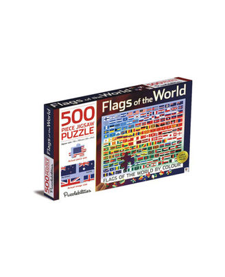 Flags Of The World By Colour 500 Piece Jigsaw Puzzle, multi
