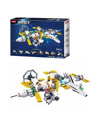 Sluban International Space Station 8 in 1 Building Blocks Kit for Kids Creative Construction Set with 512 Pieces, BIS Certified Building Kit and Gifts for 6+ Year Old Boy or Girl
