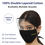 Travel Blue Cotton Face Mask With Face Shield (Black)