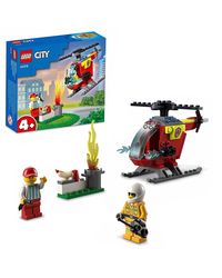 LEGO City Fire Helicopter 60318 Building Kit (53 Pieces), multicolor