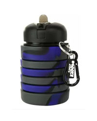 Silicone Expandable And Foldable Water Bottle Black