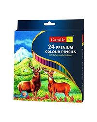 Camlin Kokuyo Premium Full Size Colour Pencil - 24 Shades