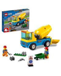 LEGO City Cement Mixer Truck 60325 Building Kit (85 Pieces), multicolor