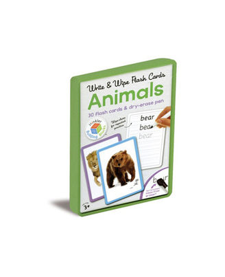 Write & Wipe Flash Cards Animals, na