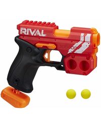Nerf Plastic Rival Knockout XX-100 Blaster Round Storage, 85 FPS Velocity, Breech Load Includes 2 Official Rival Rounds Multicolor