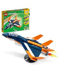 LEGO Creator 3in1 Supersonic Jet 31126 Building Kit (215 Pieces), multicolor