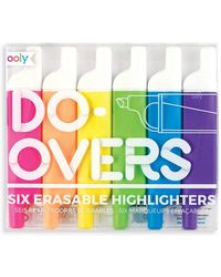 ooly Do-Overs Erasable Highlighters (Set of 6)   (  pcs  ) -130-047