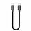 UltraProlink UL1010 USB Type C-C Short Cable for Powerbanks, 3A, Fast Charge & Sync for All Android Phones 20cm, black