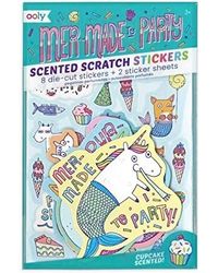 OOLY, Mer-Made to Party Scented Stickers - 2 Sticker Sheets+ 8 Jumbo Stickers