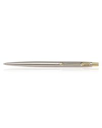 Parker Classic Stainless Steel Gold Trim Ball Pen (Blue Ink)