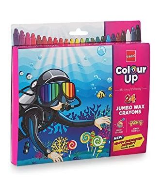 Cello Colour Up Wax Crayons
