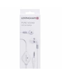 Lexingham Retractable 3.5 Jack Ear Phones, multicolour