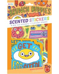 Brunch Buddies Scented Scratch Stickers - 2 Sticker Sheets+ 8 Jumbo Stickers