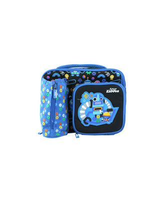 Smily Multi Compartment Lunch Bag Blue