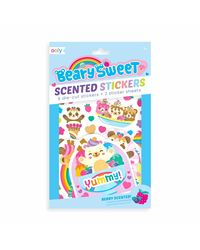 OOLY, Beary Sweet Scented Stickers - 2 Sticker Sheets+ 8 Jumbo Stickers