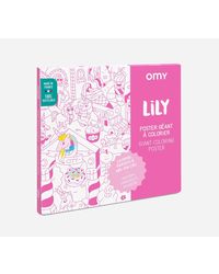 Omy Lily Coloring Giant Poster - Unicorn - Giant Creative Play (40" x 28" )