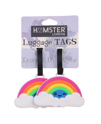 Hamster London Luggage Tag Rinbow, mix
