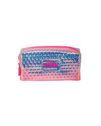 Smily Bubble Utility Pouch Pink, pink