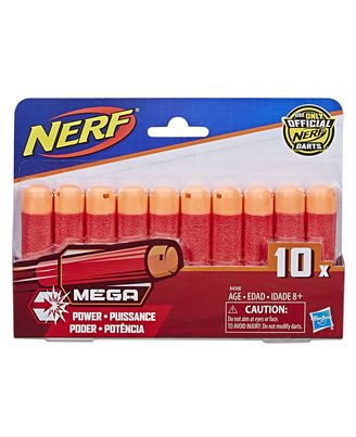 NERF Darts Nstrike Elite Mega 10 Dart Refill, Age 8+