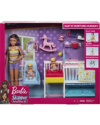 Barbie Skipper Baby sitters Nap‘ n'Nurture Nursery Dolls