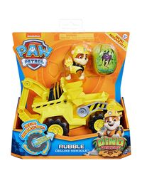 Paw Patrol Dino Rescue Rubble’ s Deluxe Rev Up Vehicle