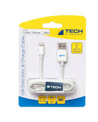 Travel Blue Lightning Connector Data Sync And Charge Cable