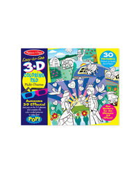 Melissa And Doug Multi Theme 3D Coloring Pad, Age 4+