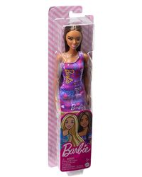 Barbie Dolls Wearing Logo Print Purple Dress