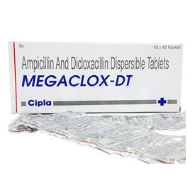 Megaclox Dt( New) ( Ampicillin 125 mg. Dicloxacillin Sodium equivalent to Dicloxacilline 125 mg. )